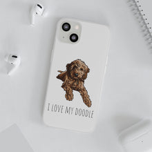 Load image into Gallery viewer, I Love My Goldendoodle Flexi Phone Case