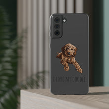 Load image into Gallery viewer, I Love My Goldendoodle Flexi Phone Case