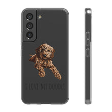 Load image into Gallery viewer, I Love My Goldendoodle Flexi Phone Case