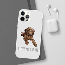 Load image into Gallery viewer, I Love My Goldendoodle Flexi Phone Case