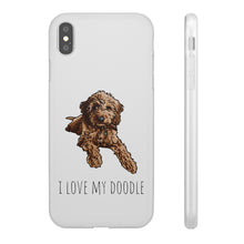 Load image into Gallery viewer, I Love My Goldendoodle Flexi Phone Case