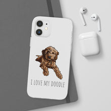Load image into Gallery viewer, I Love My Goldendoodle Flexi Phone Case