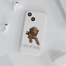 Load image into Gallery viewer, I Love My Goldendoodle Flexi Phone Case