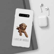 Load image into Gallery viewer, I Love My Goldendoodle Flexi Phone Case