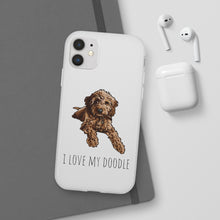 Load image into Gallery viewer, I Love My Goldendoodle Flexi Phone Case