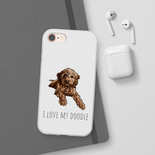 Load image into Gallery viewer, I Love My Goldendoodle Flexi Phone Case