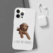 Load image into Gallery viewer, I Love My Goldendoodle Flexi Phone Case