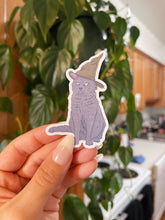 Load image into Gallery viewer, Black Cat Witch Sticker