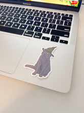 Load image into Gallery viewer, Black Cat Witch Sticker