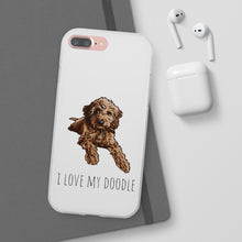 Load image into Gallery viewer, I Love My Goldendoodle Flexi Phone Case