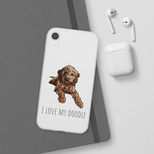 Load image into Gallery viewer, I Love My Goldendoodle Flexi Phone Case