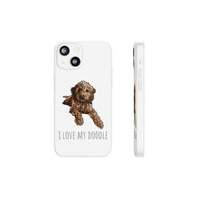 Load image into Gallery viewer, I Love My Goldendoodle Flexi Phone Case