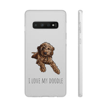 Load image into Gallery viewer, I Love My Goldendoodle Flexi Phone Case