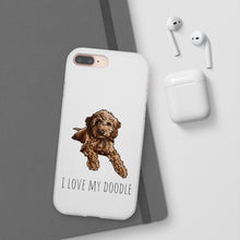 Load image into Gallery viewer, I Love My Goldendoodle Flexi Phone Case
