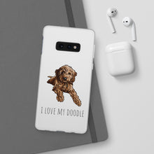 Load image into Gallery viewer, I Love My Goldendoodle Flexi Phone Case