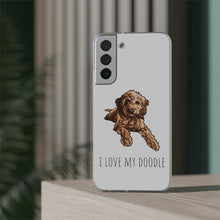 Load image into Gallery viewer, I Love My Goldendoodle Flexi Phone Case