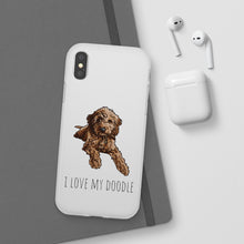 Load image into Gallery viewer, I Love My Goldendoodle Flexi Phone Case