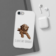 Load image into Gallery viewer, I Love My Goldendoodle Flexi Phone Case