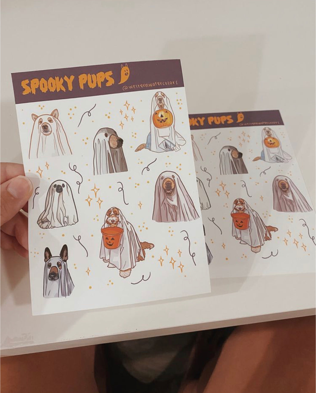 Spooky Pups Sticker Sheet