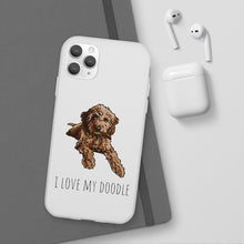 Load image into Gallery viewer, I Love My Goldendoodle Flexi Phone Case
