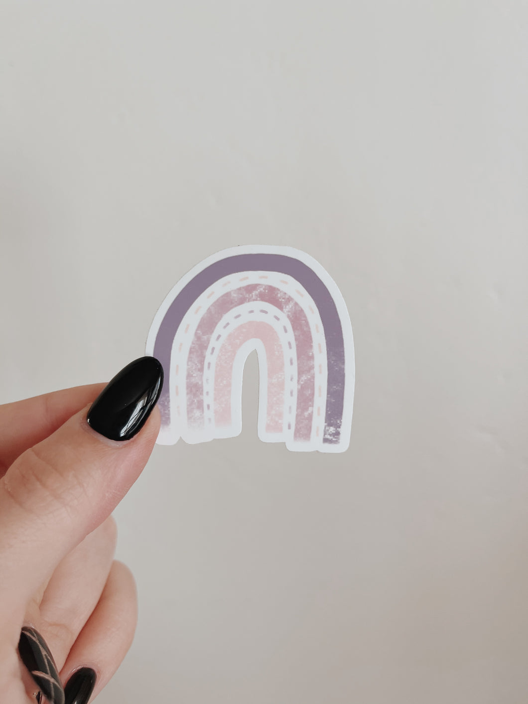 Purple Modern Rainbow Sticker