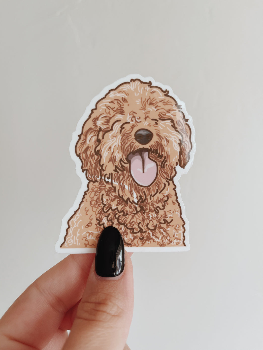 Goldendoodle Portrait Sticker