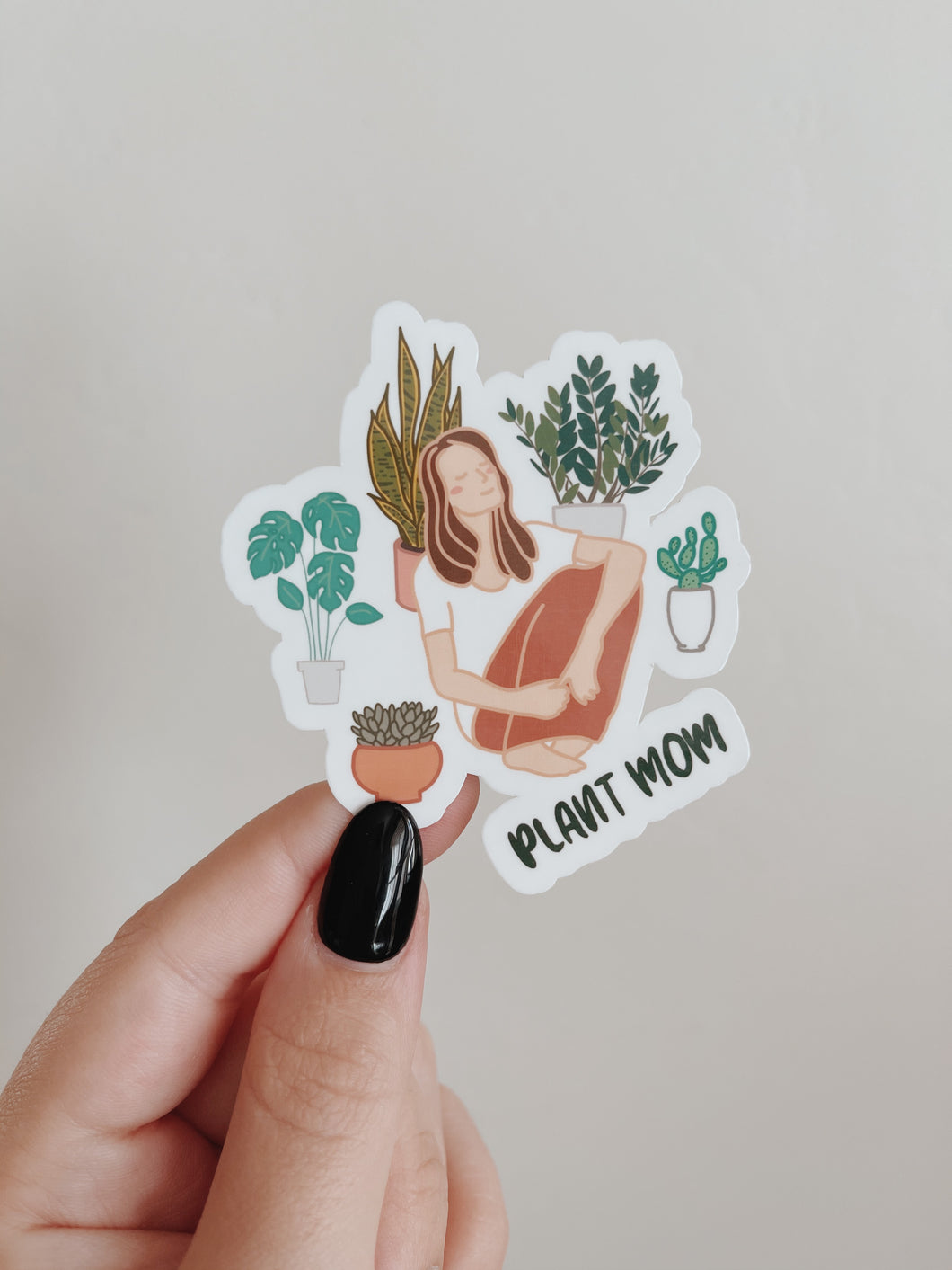 Large Plant Mom Sticker