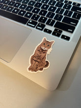 Load image into Gallery viewer, Brown Tabby Cat Sticker
