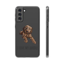 Load image into Gallery viewer, I Love My Goldendoodle Flexi Phone Case
