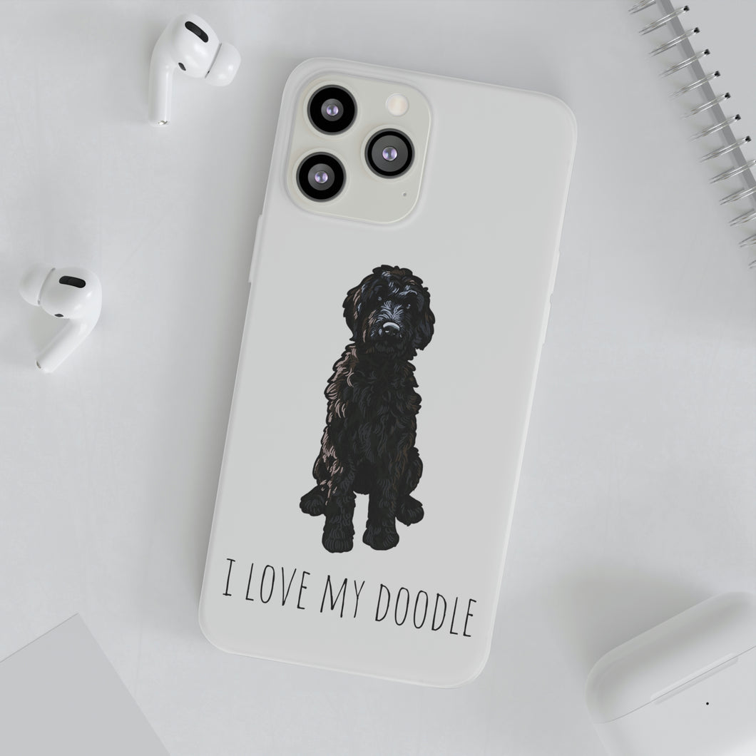 Black Goldendoodle Phone Case