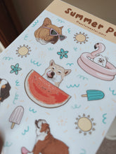 Load image into Gallery viewer, Summer Pups Sticker Sheet
