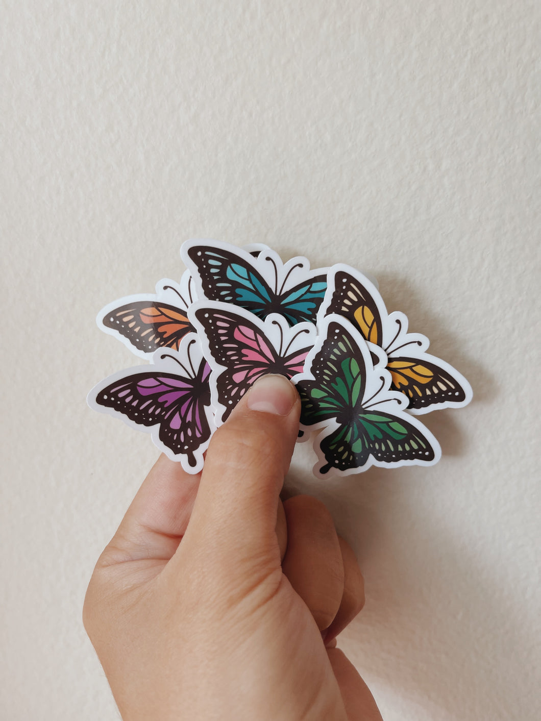 Rainbow Butterfly Stickers